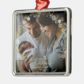 Unsere ersten Weihnachten als Mama und Vater Gilde Ornament Aus Metall (Links)