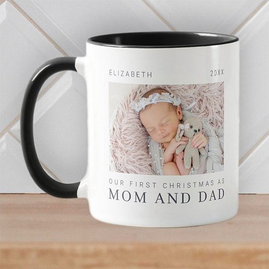 Unsere ersten Weihnachten als Mama und Vater Moder Kaffeetasse