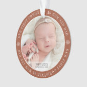 Unsere ersten Weihnachten als Mama & Vater Moderne Ornament (Vorderseite)