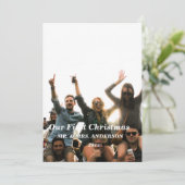 unsere ersten Weihnachten als mehr und mehr Einladung (Stehend Vorderseite)