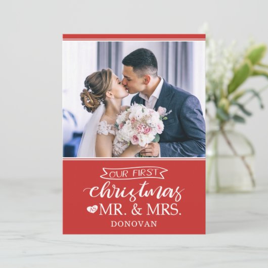 Unsere ersten Weihnachten als Mr & Mr Neuvermählte (Stehend Vorderseite)