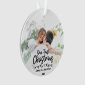 Unsere ersten Weihnachten als Mr. & Mrs. Custom 2  Ornament (Vorderseite)