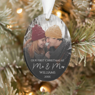 Unsere ersten Weihnachten als Mr. & Mrs. Elegant F Ornament
