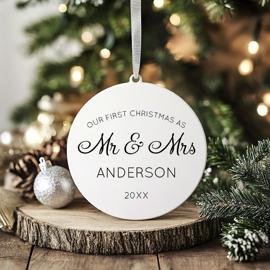 Unsere ersten Weihnachten als Mr & Mrs. Holiday We Keramik Ornament