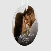 Unsere ersten Weihnachten als Mr. & Mrs. (oder and Ornament (Vorderseite)