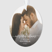 Unsere ersten Weihnachten als Mr. & Mrs. (oder and Ornament (Vorderseite)