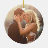 Unsere ersten Weihnachten als Mr. & Mrs. Watercolo Keramik Ornament (Hinten)