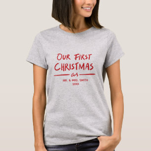 Unsere ersten Weihnachten als Mr. und Mrs.1 Weihna T-Shirt