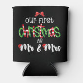 Unsere ersten Weihnachten als Mr. und Mrs. Ehefrau Dosenkühler (Vorderseite)