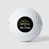 Unsere ersten Weihnachten als Mr. und Mrs. Ehefrau Golfball (Vorderseite)