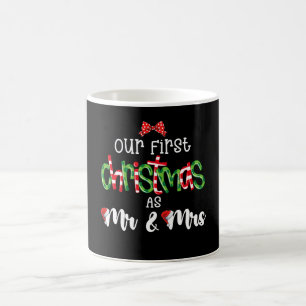 Unsere ersten Weihnachten als Mr. und Mrs. Ehefrau Kaffeetasse