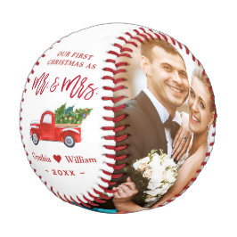 Unsere ersten Weihnachten als Mr. und Mrs. Newlywe Baseball
