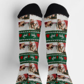 Unsere ersten Weihnachten als Mr. und Mrs. Newlywe Socken (Oben)