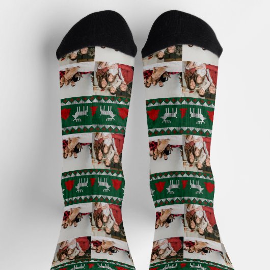 Unsere ersten Weihnachten als Mr. und Mrs. Newlywe Socken (Oben)