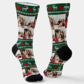 Unsere ersten Weihnachten als Mr. und Mrs. Newlywe Socken (Gewinkelt)