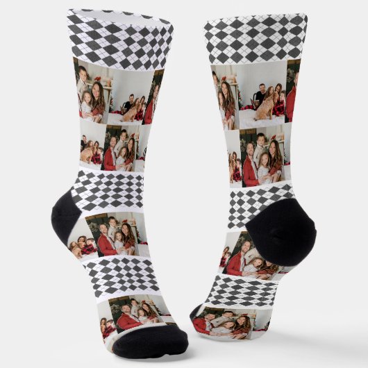 Unsere ersten Weihnachten als Mr. und Mrs. Newlywe Socken (Gewinkelt)