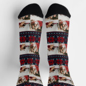 Unsere ersten Weihnachten als Mr. und Mrs. Newlywe Socken (Oben)