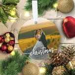 Unsere ersten Weihnachten als Mr. und Mrs. Simple  Ornament<br><div class="desc">Unsere ersten Weihnachten als Herr und Frau Ornament</div>