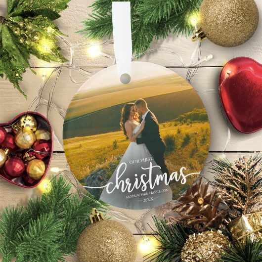 Unsere ersten Weihnachten als Mr. und Mrs. Simple  Ornament