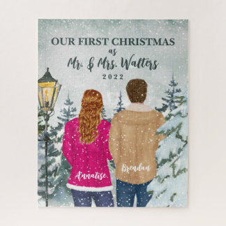 Unsere ersten Weihnachten als Mr. und Mrs. Verheir Puzzle