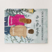 Unsere ersten Weihnachten als Mr. und Mrs. Verheir Puzzle (Horizontal)
