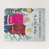 Unsere ersten Weihnachten als Mr. und Mrs. Verheir Puzzle (Horizontal)