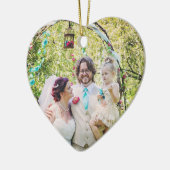 Unsere ersten Weihnachten als Mr. und Mrs. Wedding Keramik Ornament (Links)