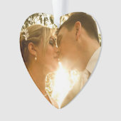 Unsere ersten Weihnachten als Mr. und Mrs. Wedding Ornament (Vorderseite)