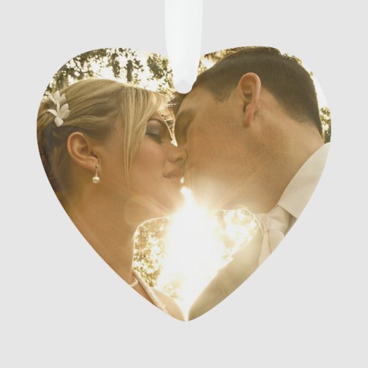 Unsere ersten Weihnachten als Mr. und Mrs. Wedding Ornament (Vorderseite)