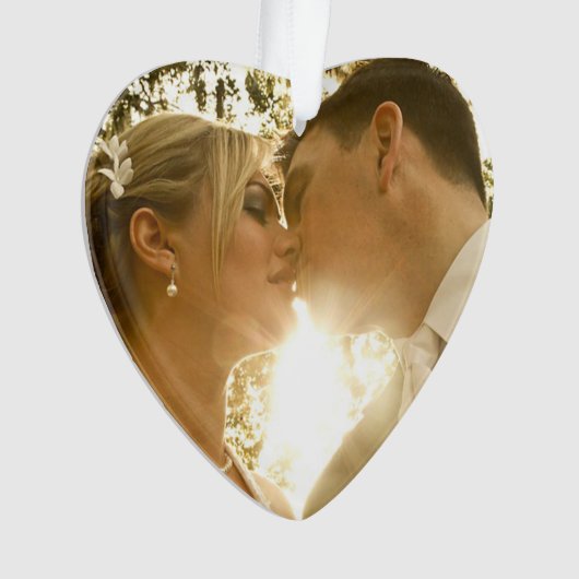 Unsere ersten Weihnachten als Mr. und Mrs. Wedding Ornament (Vorderseite)