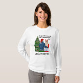 Unsere ersten Weihnachten als Verheiratete Frau T-Shirt (Vorne ganz)