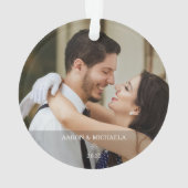 Unsere ersten Weihnachten als Verlobtes Couple Fot Ornament (Rückseite)