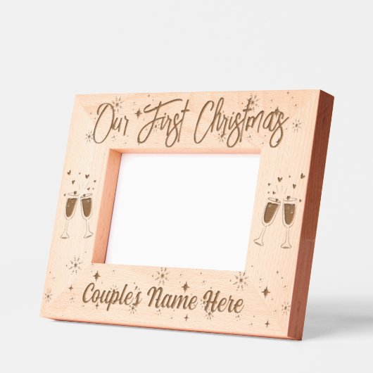 Unsere ersten Weihnachten Geätzte Rahmen (Links)