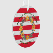 Unsere ersten Weihnachten gemeinsam Ornament (Vorderseite)