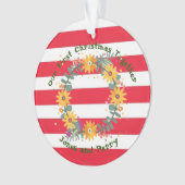 Unsere ersten Weihnachten gemeinsam Ornament (Vorderseite)