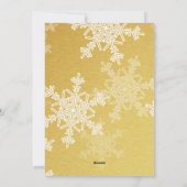 Unsere ersten Weihnachten Goldenen Schneeflocken M (Rückseite)