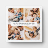 Unsere ersten Weihnachten in unserem neuen Zuhause Fotoplatte (Vorderseite)