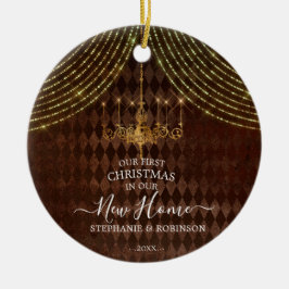 Unsere ersten Weihnachten in unserem neuen Zuhause Keramik Ornament