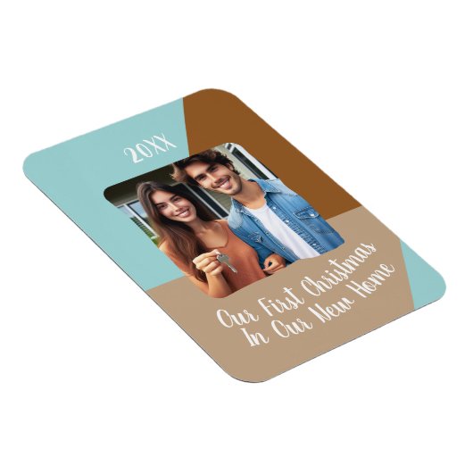 Unsere ersten Weihnachten in unserem neuen Zuhause Magnet (Rechte Seite)