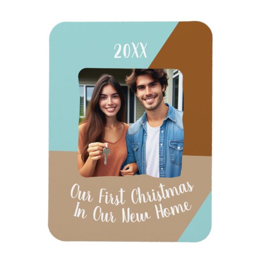 Unsere ersten Weihnachten in unserem neuen Zuhause Magnet (Vertikal)