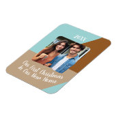 Unsere ersten Weihnachten in unserem neuen Zuhause Magnet (Linke Seite)