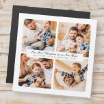 Unsere ersten Weihnachten in unserem neuen Zuhause Magnetkarte<br><div class="desc">Design besteht aus modernem,  schicken Typografie mit Sans Serif und Serif Schriftart. Fügen Sie benutzerdefinierte Fotos der Familie und neue Zuhause und Jahr.</div>