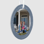 Unsere ersten Weihnachten in unserem neuen Zuhause Ornament (Vorderseite)