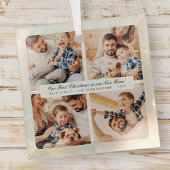 Unsere ersten Weihnachten in unserem neuen Zuhause Ornament Aus Glas