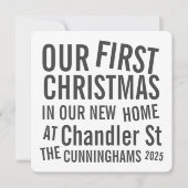 Unsere ersten Weihnachten in unserer neuen Zuhause (Vorderseite)