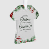 Unsere ersten Weihnachten in unserer neuen Zuhause Ornament (Vorderseite)