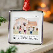 Unsere ersten Weihnachten in unserer neuen Zuhause Ornament Aus Metall