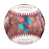 Unsere ersten Weihnachten mit Fotos Baseball (Vorderseite)