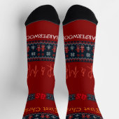 Unsere ersten Weihnachten Mr. and Mrs. / Couple fr Socken (Oben)