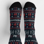 Unsere ersten Weihnachten Mr. and Mrs. / Couple fr Socken (Oben)